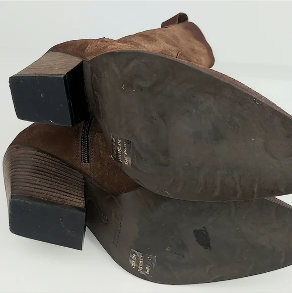 Emanuele Crasto Brown Suede Western Boots EU 39 - Picture 8 of 14